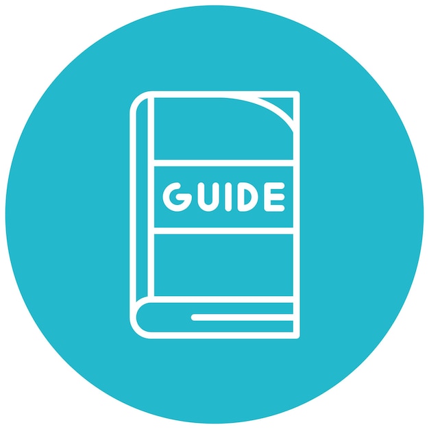 Les icônes de guides vectoriels peuvent être utilisées pour l'impression d'un ensemble d'icônes