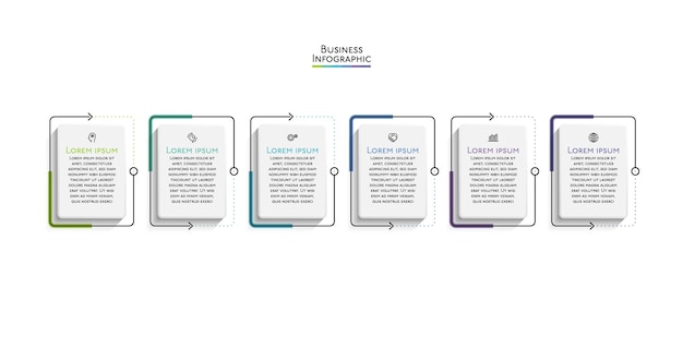 icônes d'infographie de la chronologie de la visualisation des données d'entreprise conçues pour le modèle d'arrière-plan abstrait