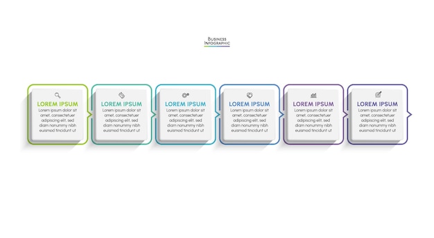 Icônes Infographiques De Chronologie De Visualisation De Données Commerciales Conçues Pour Le Modèle De Fond Abstrait