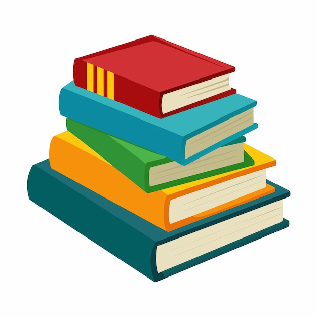 Icones de livres dans le style de conception plate