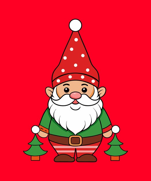 Icones de Noël festives illustration vectorielle de clip art