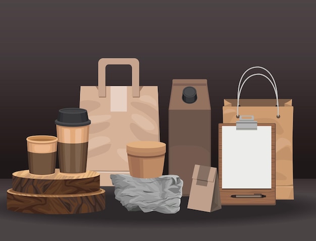 Icônes de packs écologiques