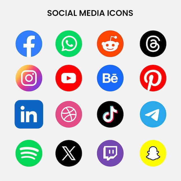 Icones Redes Sociales (Icones des réseaux sociaux)