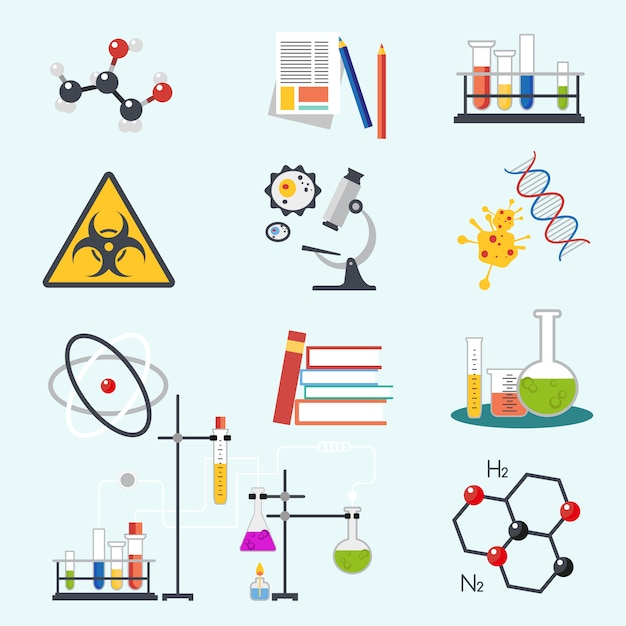 Icônes De La Science Chimique