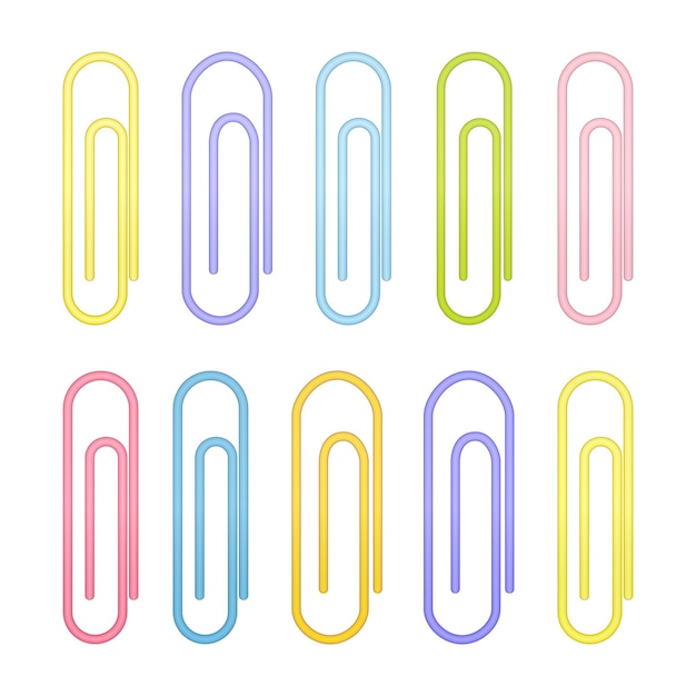 Icônes De Trombone Colorées Sur Un Blanc. Illustration Vectorielle