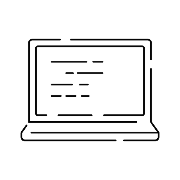 Icônes vectorielles DevOps Trait modifiable Symboles de développement de logiciels et d'opérations informatiques Tester le moniteur de version opérer déployer le code de plan de développement construire Icône de ligne de codage et de programmation