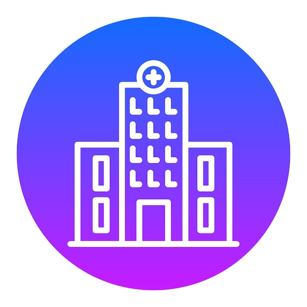 Icones vectorielles de l'hôpital