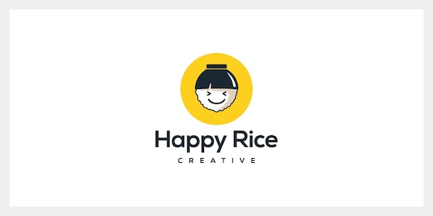 Vecteur icônes vectorielles d'inspiration de conception de logo de riz vecteur premium