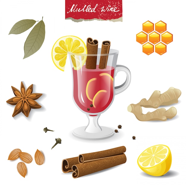 Icônes De Vin Chaud