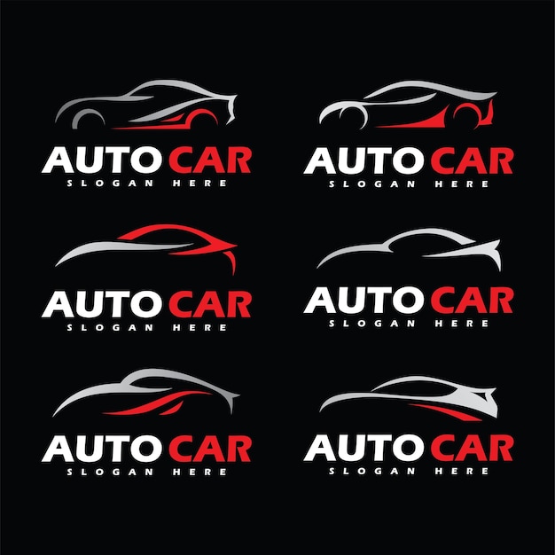 Icones de voiture Logo de voiture Silhouette de véhicule automobile