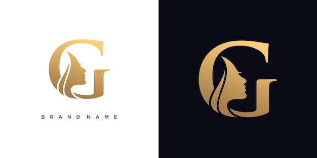 Idée de conception de logo de lettre pour la beauté avec un style moderne
