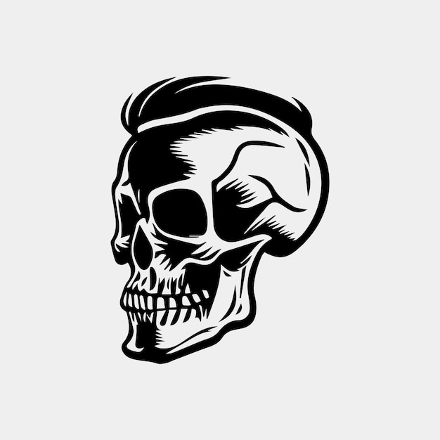 Idée de conception de vecteur Hipster Skull