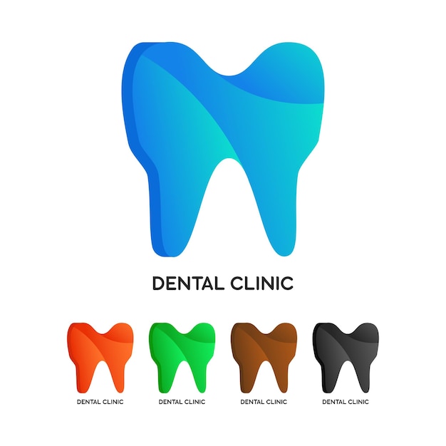 Vecteur idée de logo de clinique dentaire dentiste près de moi conception de logo