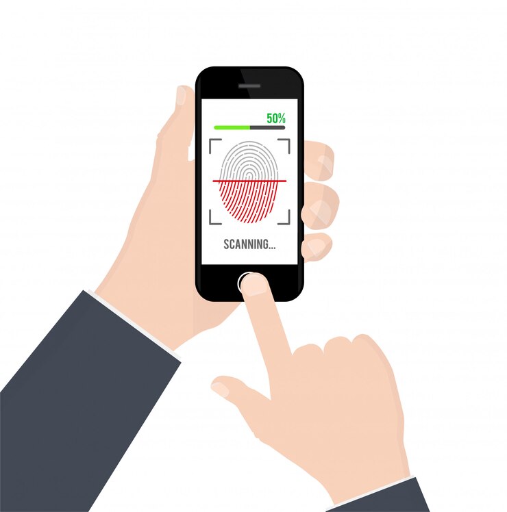 Identification d'empreinte digitale ou authentification sur smartphone
