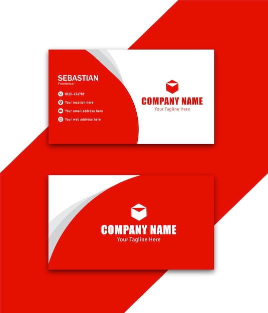 Identité de la marque d'entreprise de la carte de visite