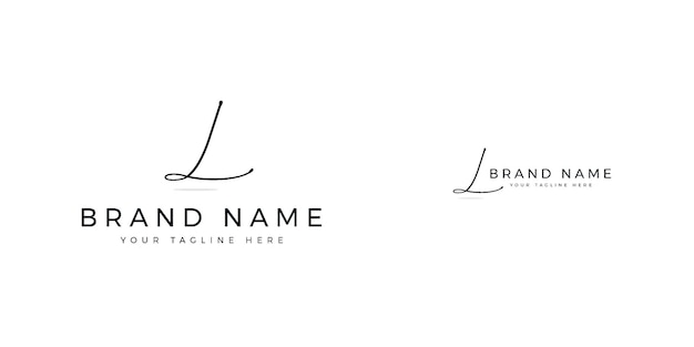 Identité de marque entreprise L logo design v2