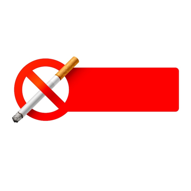 Vecteur il n'y a pas de fumeur vector sign illustration design 1
