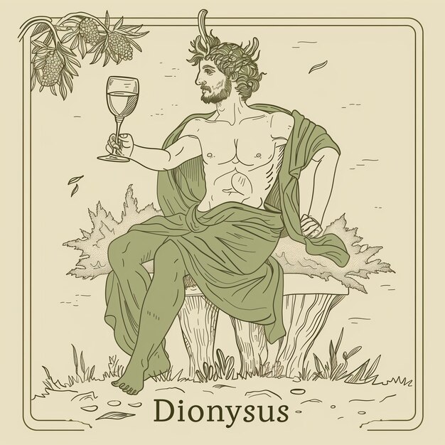 Vecteur il s'agit de dionysus.