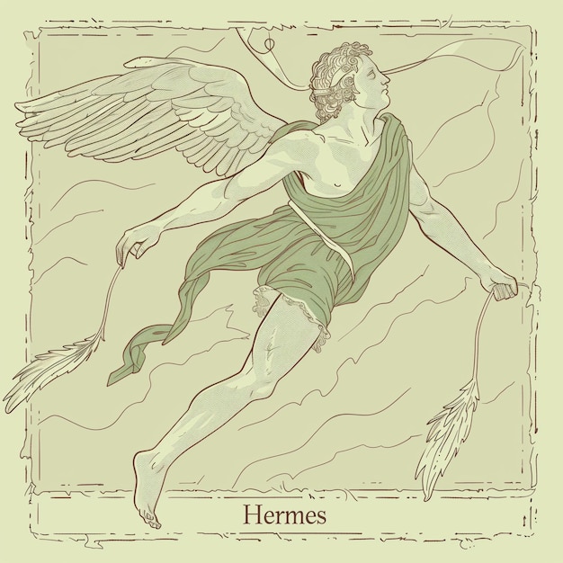 Vecteur il s'agit d'hermes.