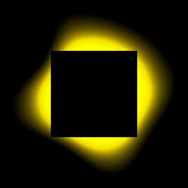 Illumination carrée du cadre lumineux avec gradient de couleur