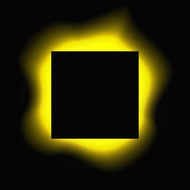 Illumination carrée du cadre lumineux avec gradient de couleur