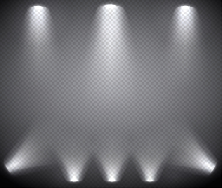 Vecteur illumination de scène d&#39;en haut et en bas