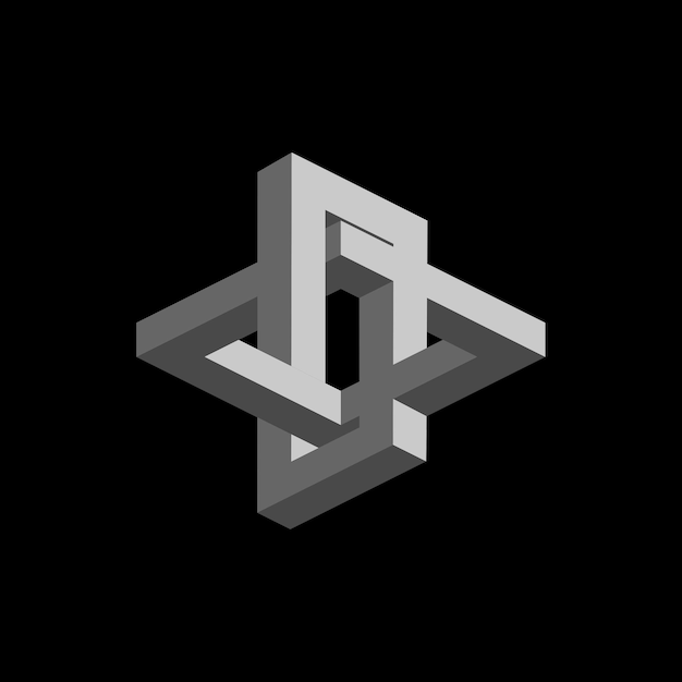 Illusion optique dynamique Les formes géométriques et les couleurs douces créent une dimension visuelle unique