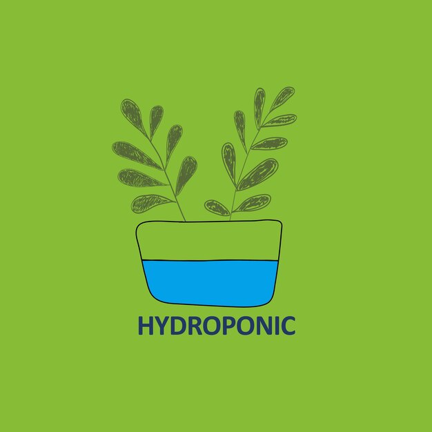 Vecteur illustrateur de vecteurs hydroponiques farmer vecteur de plantes hydroponiques