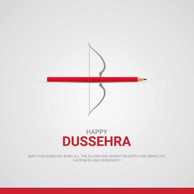 Illustration 3d Du Festival Happy Dussehra Vecteur Gratuit