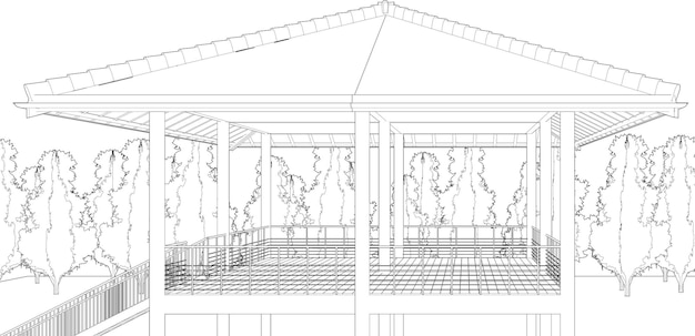 Illustration 3d Du Projet Résidentiel