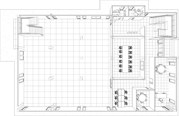 Vecteur illustration 3d d'un projet résidentiel