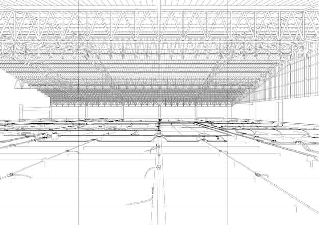 Illustration 3D de la structure du bâtiment