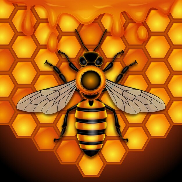 illustration d'abeille