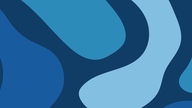 une illustration abstraite bleue et noire d'un fond abstrait bleu avec un cercle bleu et blanc