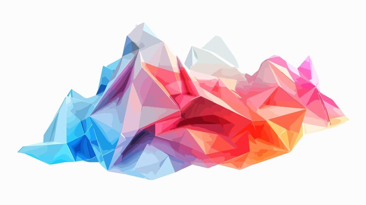 Vecteur une illustration abstraite colorée d'un nuage
