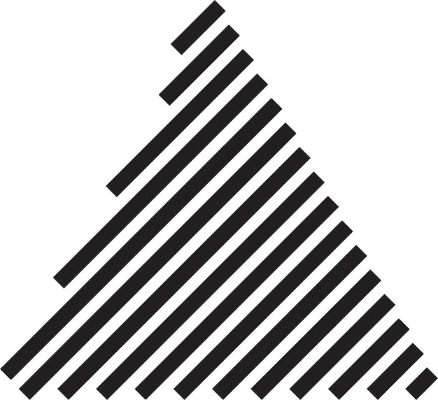 Illustration Abstraite Du Logo De Montagne Triangle Dans Un Style Branché Et Minimal