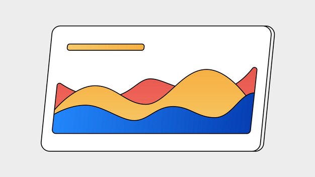 Illustration abstraite avec des formes géométriques et des couleurs vives