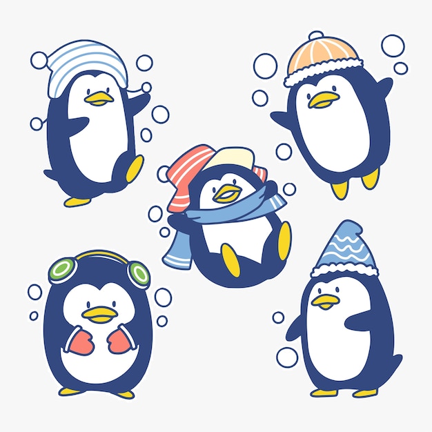 Illustration Adorable De Petit Pingouin Ludique