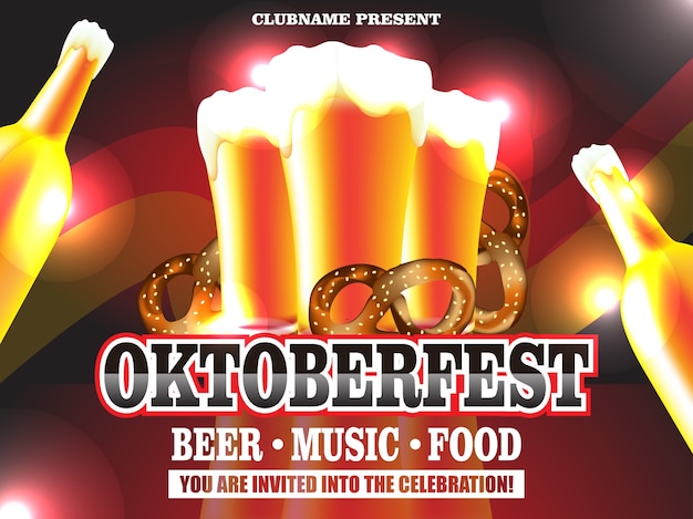 Illustration De L'affiche De L'oktoberfest