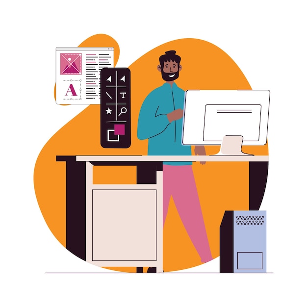 Illustration de l'agence de conception