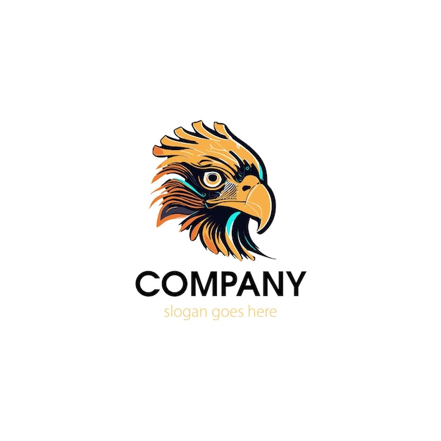 illustration d'aigle ou dessin de logo d'illustration d'aigle