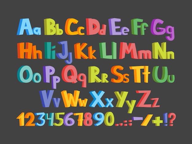 L'illustration De L'alphabet Coloré