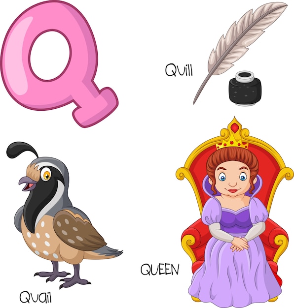 Illustration De L'alphabet Q