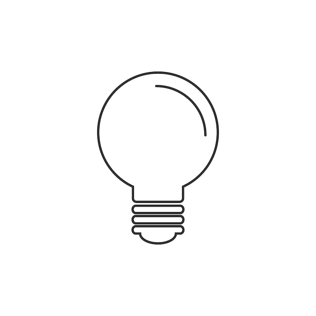 Illustration D'ampoule électrique Allumée Isolée Sur Fond Blanc