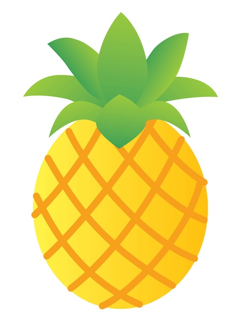 Illustration d'un ananas jaune