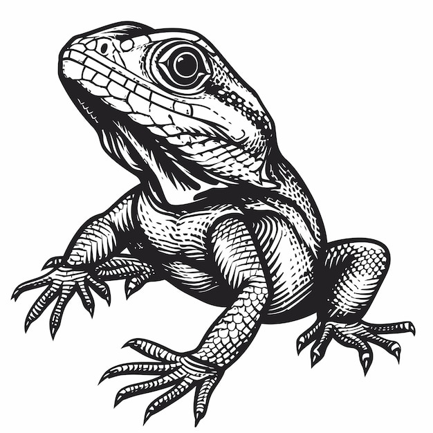 Vecteur illustration d'animaux reptiles