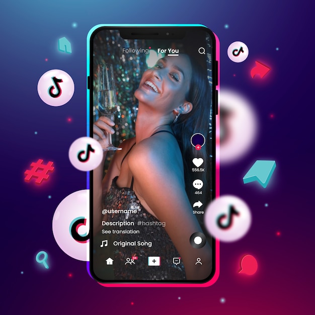 Illustration d'une application pour les médias sociaux