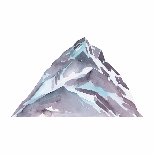 Illustration aquarelle de montagne