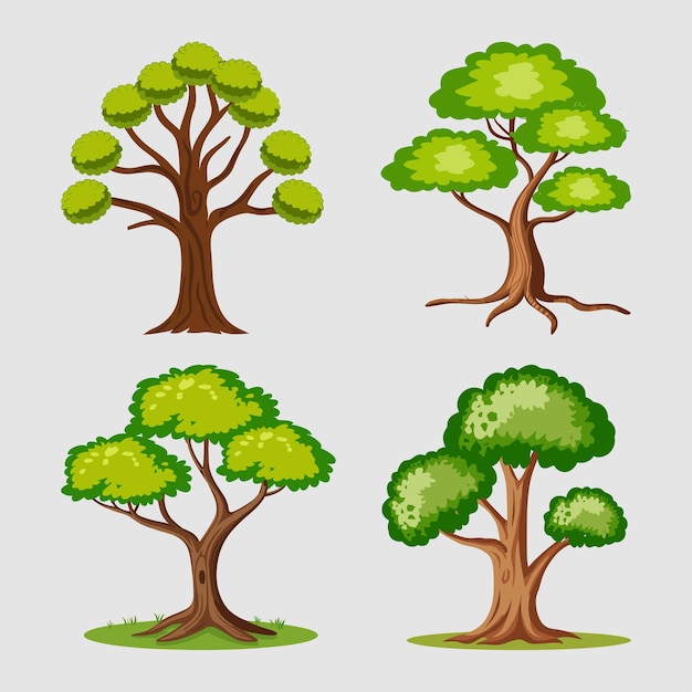 Illustration d'arbres vectoriels