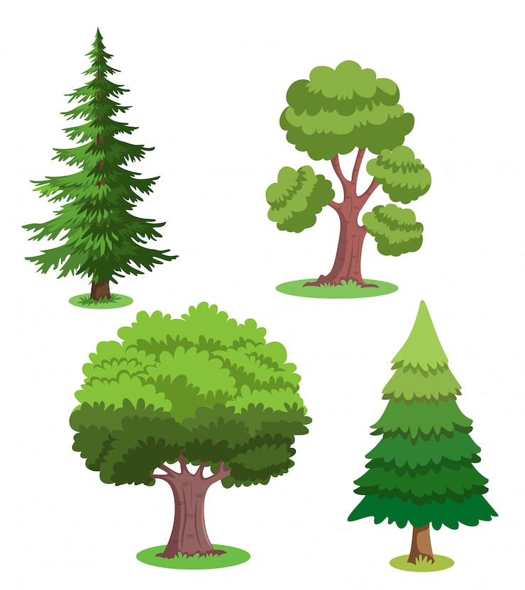 Vecteur illustration des arbres